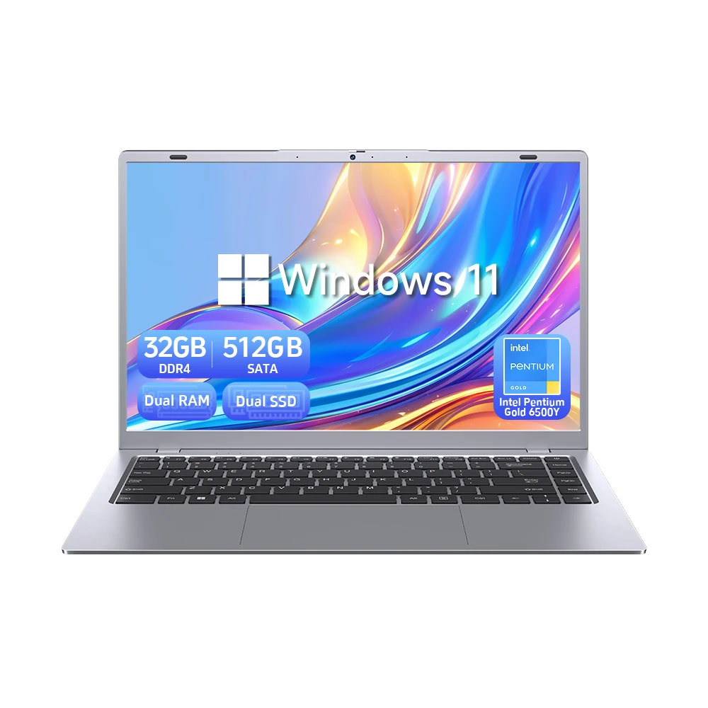 

15.6" Business Laptop 16+512GB Intel 6500Y US Warehouse Laptop Computer Ordinateur Portable Laptops Brand New WIFI6