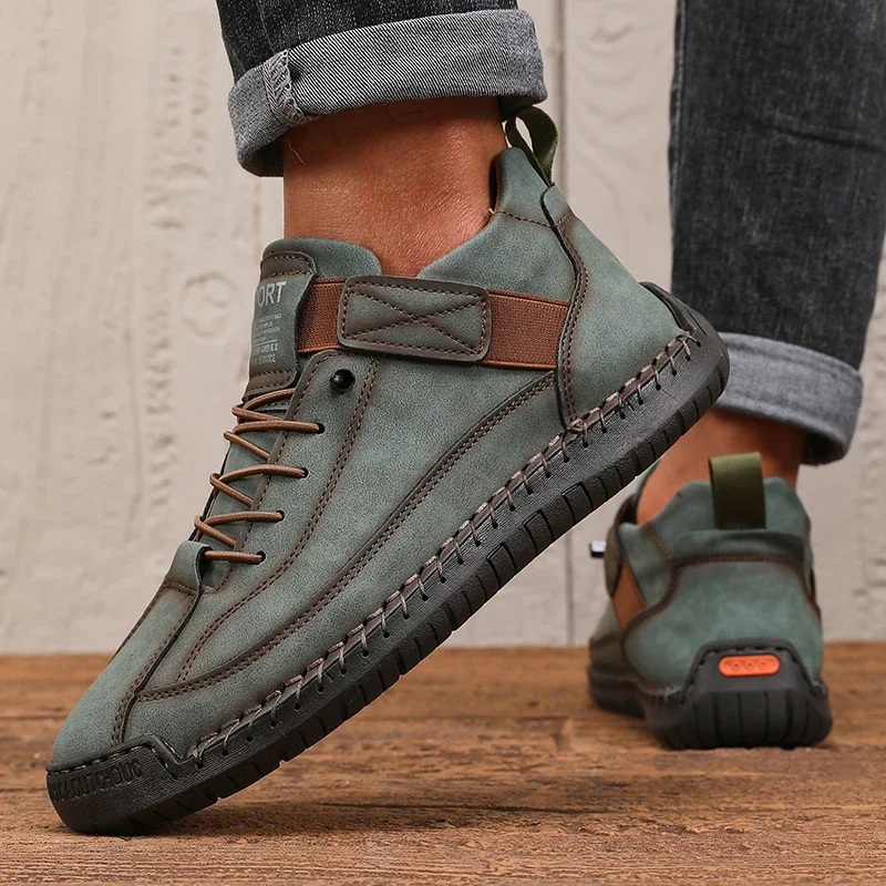 

Men's Black Walking Shoes PU Leather Casual Sports Shoes Women's Red Comfortable Soft Fashion Skateboard Shoes Anti Slip