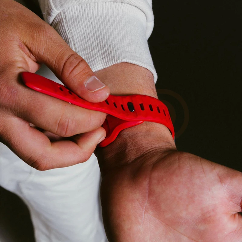 กีฬาสําหรับ Apple Watch Ultra 9 8 7 6 SE 5 ซิลิโคนนุ่ม Breathable สร้อยข้อมือสําหรับ iWatch 38 มม.40 มม.42 มม.44 มม.45 มม.49 มม.