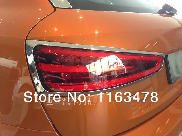 

For Audi Q3 2013 2014 2015 2016 ABS Chrome Tail Light Lamp Cover Trim new Car Accessories Stickers