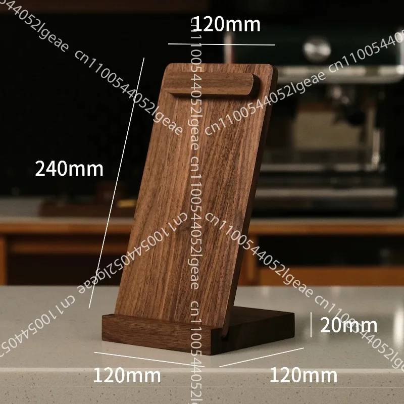 

Black walnut desktop display card Solid wood magnetic menu clip Vertical coffee Milk tea shop Restaurant A4A5 menu card