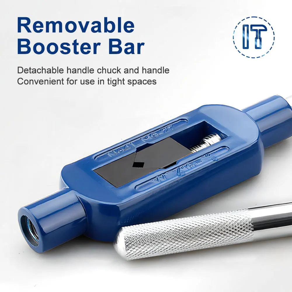 HAMPTON M1-M8 Chiave per rubinetto con filettatura Rubinetti a mano regolabili Die Chiave per vite a mano Manico metrico Toccando Alesatore Accessori per utensili