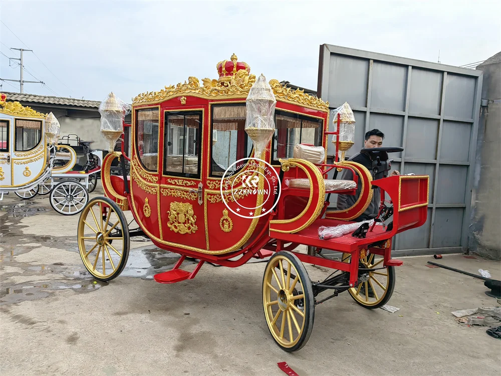 

Classic European Luxury Customizable Royal Carriage Electric Drive Elegant Royal Presence Royal Carriage For Ceremony Event