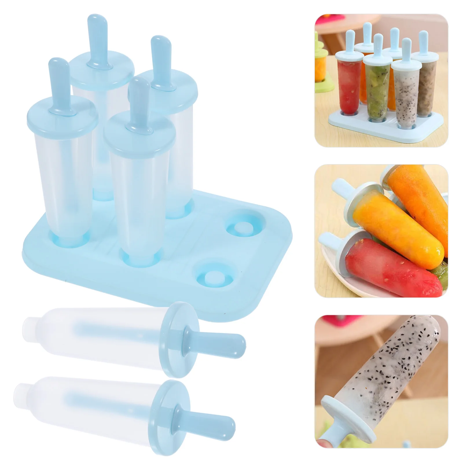 

Ice Cube Mold Popsicle Cream Making Large Square Plastic Child Cubes Food Grade Eco friendly Summer Snacks DIY Tool Kitchen