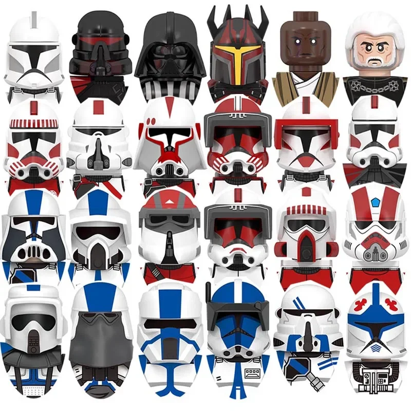 

G0144 Clone Wars Legion Count Dooku Darth Vader Gar Saxon Rint Control Trooper toy building block assembly doll gift