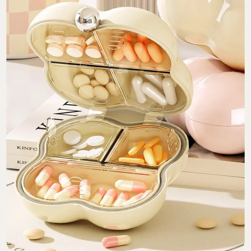 

Multi functional one week portable pill storage box, small item storage box, portable mini packaging small medicine box