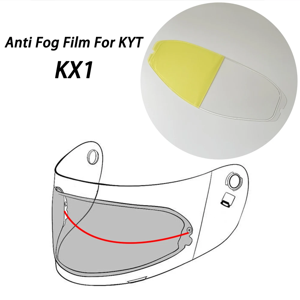 

Motorcycle Helmet Visor Insert Anti-Fog Clear For KYT KX1 KX-1