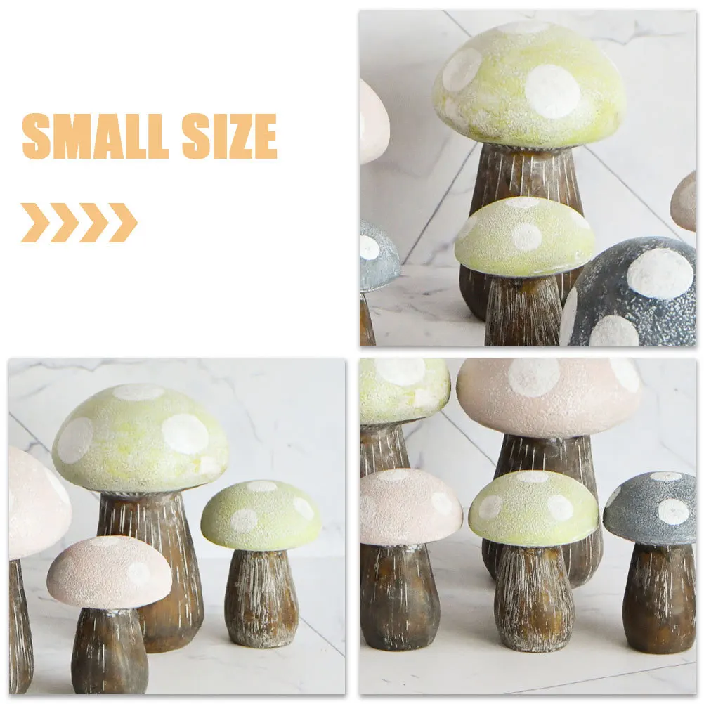 

2Pcs Mushroom Garden Decor Resin Cute Waterproof Outdoor Resin Mushroom Decorations for Patio Lawn Micro Landscape Ornament
