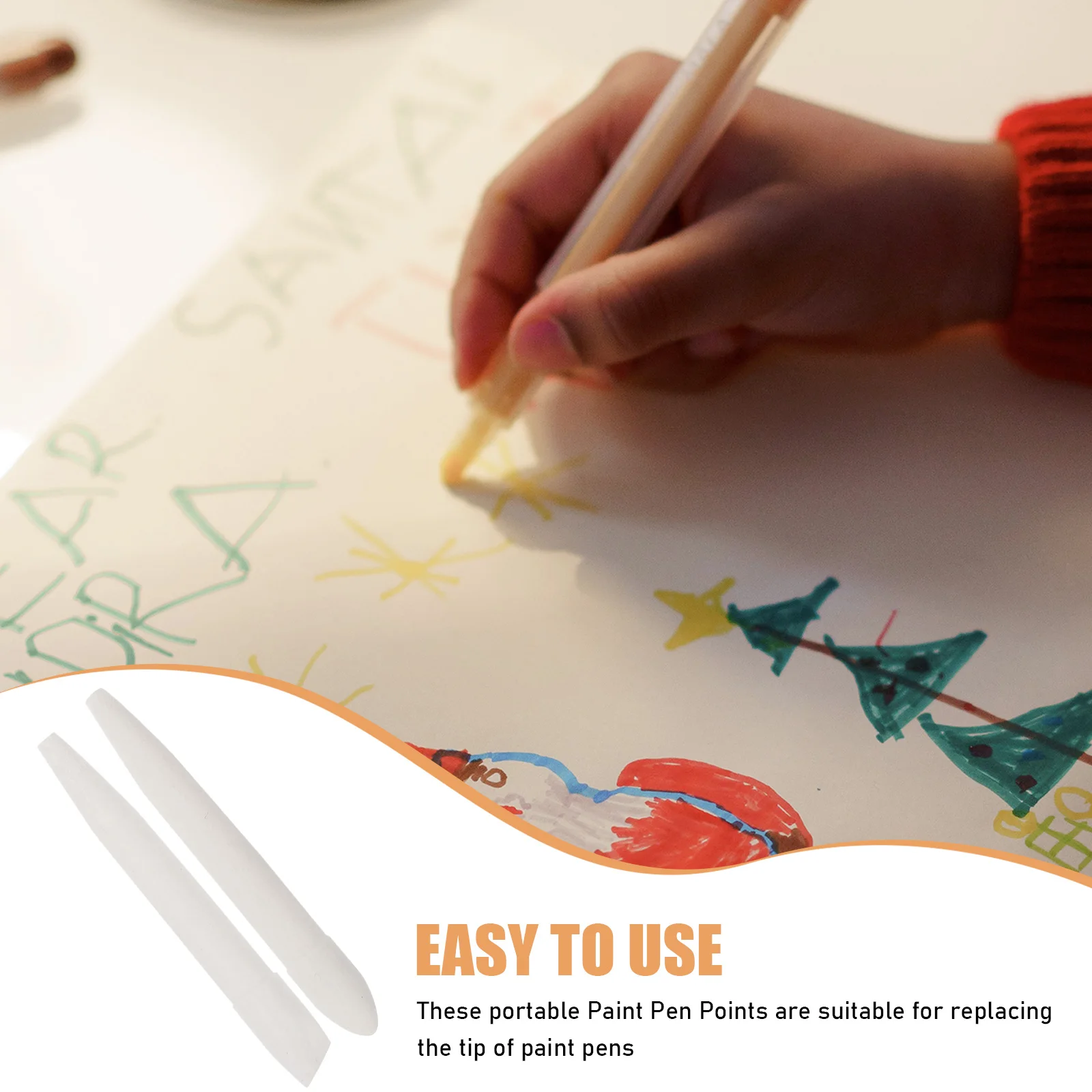 

40 Pcs Paint Pen Pens Painting Nibs Replace Replacement Markers Universal Tips Nylon Student for Students