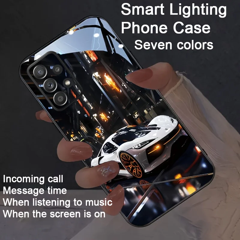 

Shockproof Cartoon LED Case For Oppo Reno 14 12 11 F 10 5G 5 6 7 8 Lite Pro Plus Cover 8T 4G Flash Luminous Case Glass Dustproof