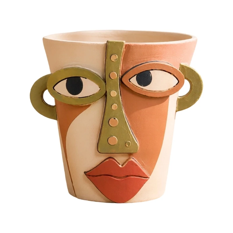 Eye Catching Artistic Face Planter Pot Funny Face Flower Pot Perfect For Small Greenery And Modern Interior Design