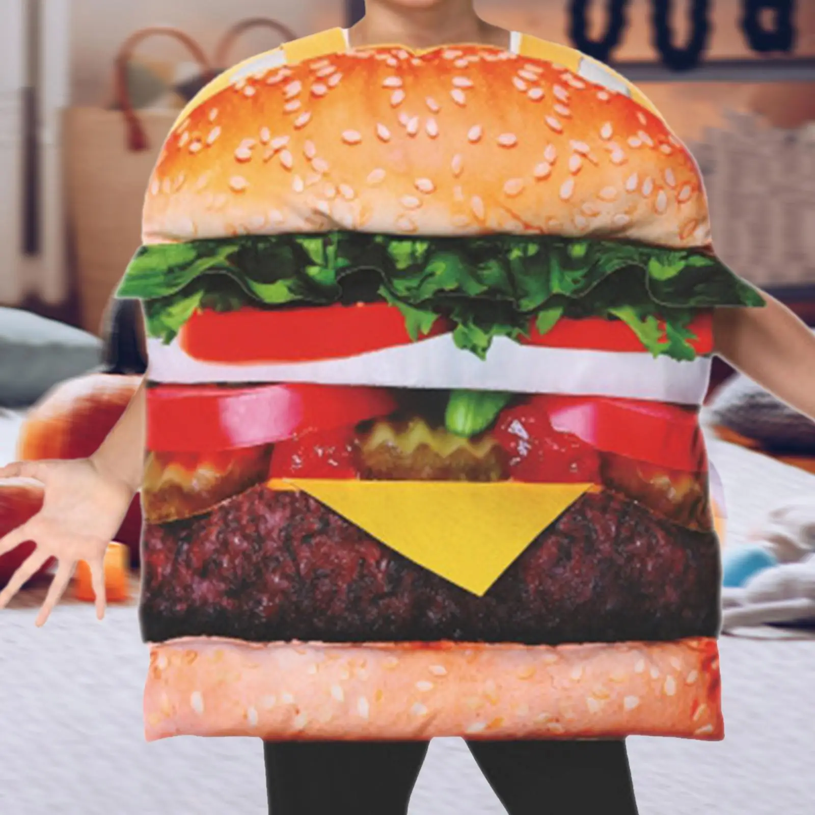 Halloween Hamburger Costumes, Hamburger Cosplay for Stage Performance Birthday