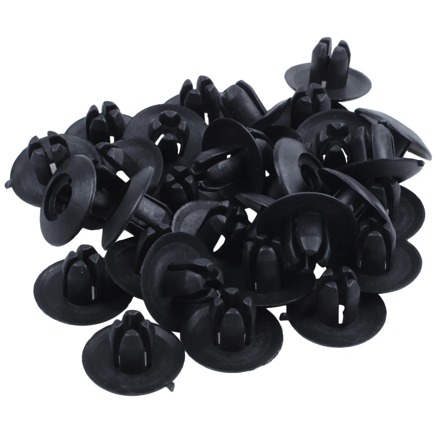 Super Sale 30x 8mm Auto Fender Clips Fit For Acura Honda Front Push-Type Retainer Clips Black