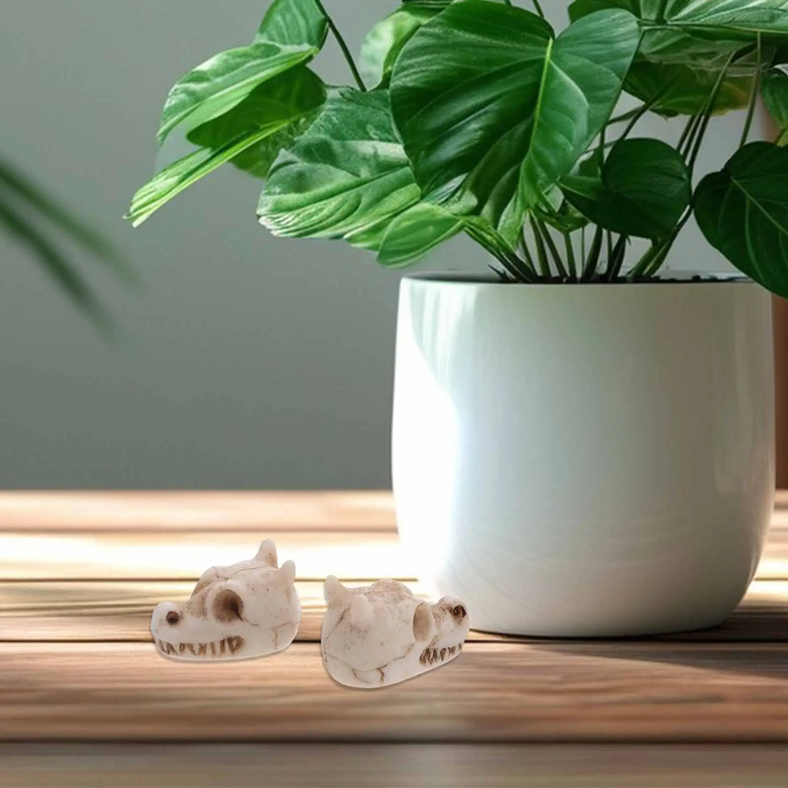 20Pcs Mini Dragon Skull Resin Outdoor Garden Decor Weatherproof Aquarium Terrarium Bonsai Lawn Yard Decoration Dragon Skull