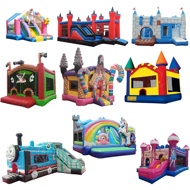 FOR  Moonwalk Adult Inflatable Bounce House Combo Outdoor Jumping Bouncy Castle Kids White Bouncer House With Water Slide