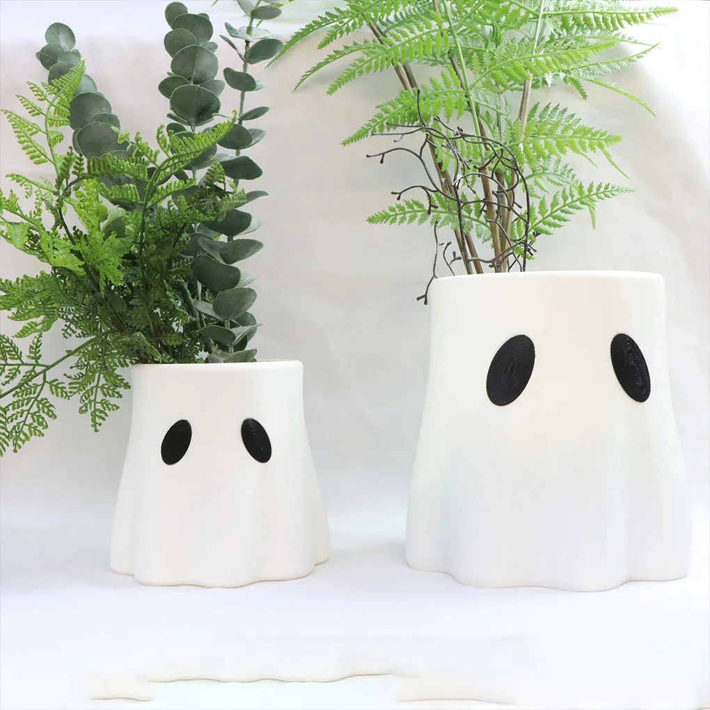 

Halloween Ghosts Vase Durable Plastic Plant Display For Festive Theme Ghosts Flower Is Made