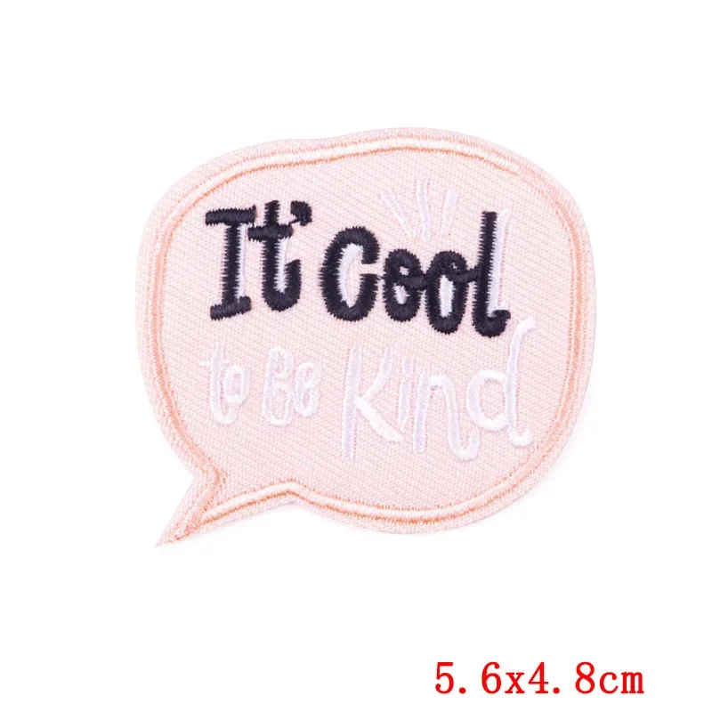 50Pcs Bulk Embroidered Patches for Clothes Dialog Box Clothing Stickers Sewing Iron On Patch Thermal Adhesive Applique Fusible