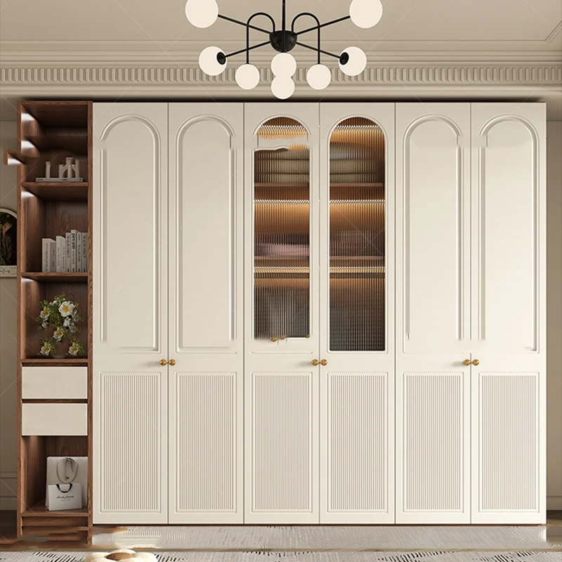 

Clothes Storage Wardrobe Bedroom Cabinet Minimalist Modular Wooden Wardrobe Living Room Partitions Ropero Furniture For Room