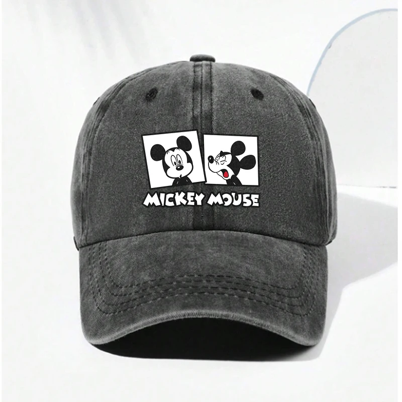 Mickey Mouse Minnie Disney Daisy Baseball Cap for Women Men Cartoon Printed Red Black Purple Sunshade Hats Adult Hip Hop Caps