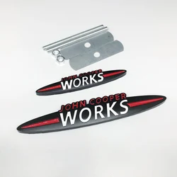 3D Metal Logo JOHN COOPER WORKS Emblem Car Front Grill Badge Trunk Stickers For R60 F56 R56 F54 F57 R70 JCW F60 F55 Accessories