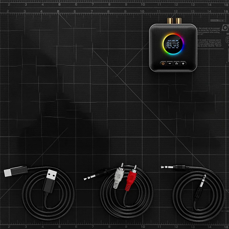 Новый 5,4 Bluetooth-адаптер Аудиоприемник FM-частотная модуляция Передатчик U-диск без потерь Один на два Прочный Простота установки