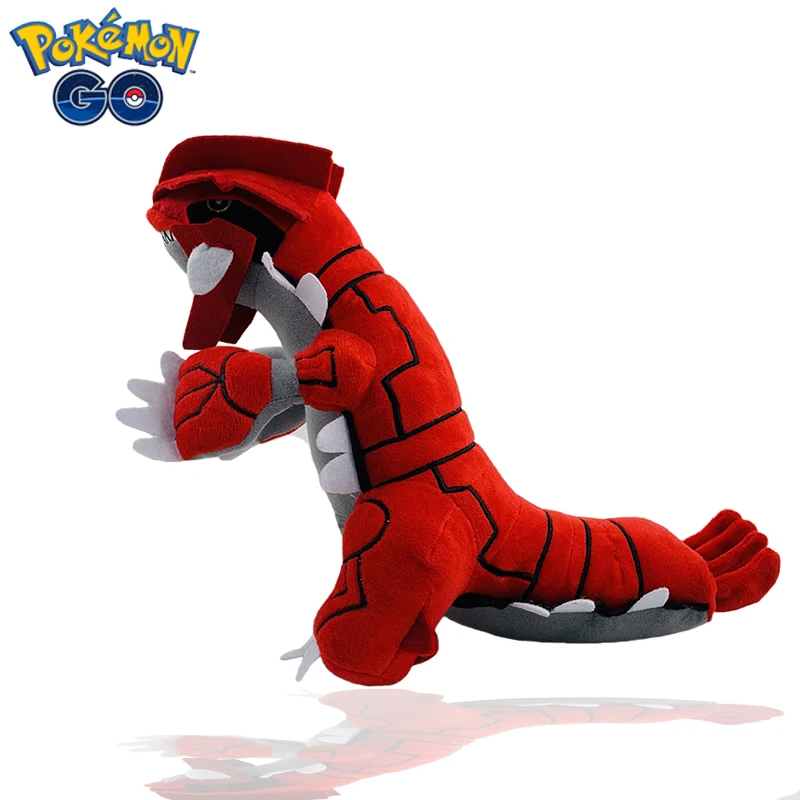 Pokemon Groudon Plush Doll Cartoon Japan Anime Red Elf Plush Toys Soft Stuffed Kawaii Dinosaur Doll  Stuffed Children Kids Girls