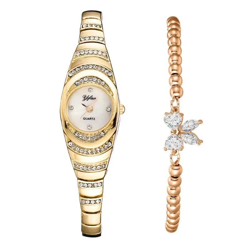 Ladies Quartz Wrist Watches Dress Watch Women Crystal Diamond Watches Gold Silver Clock Women Montre Femme