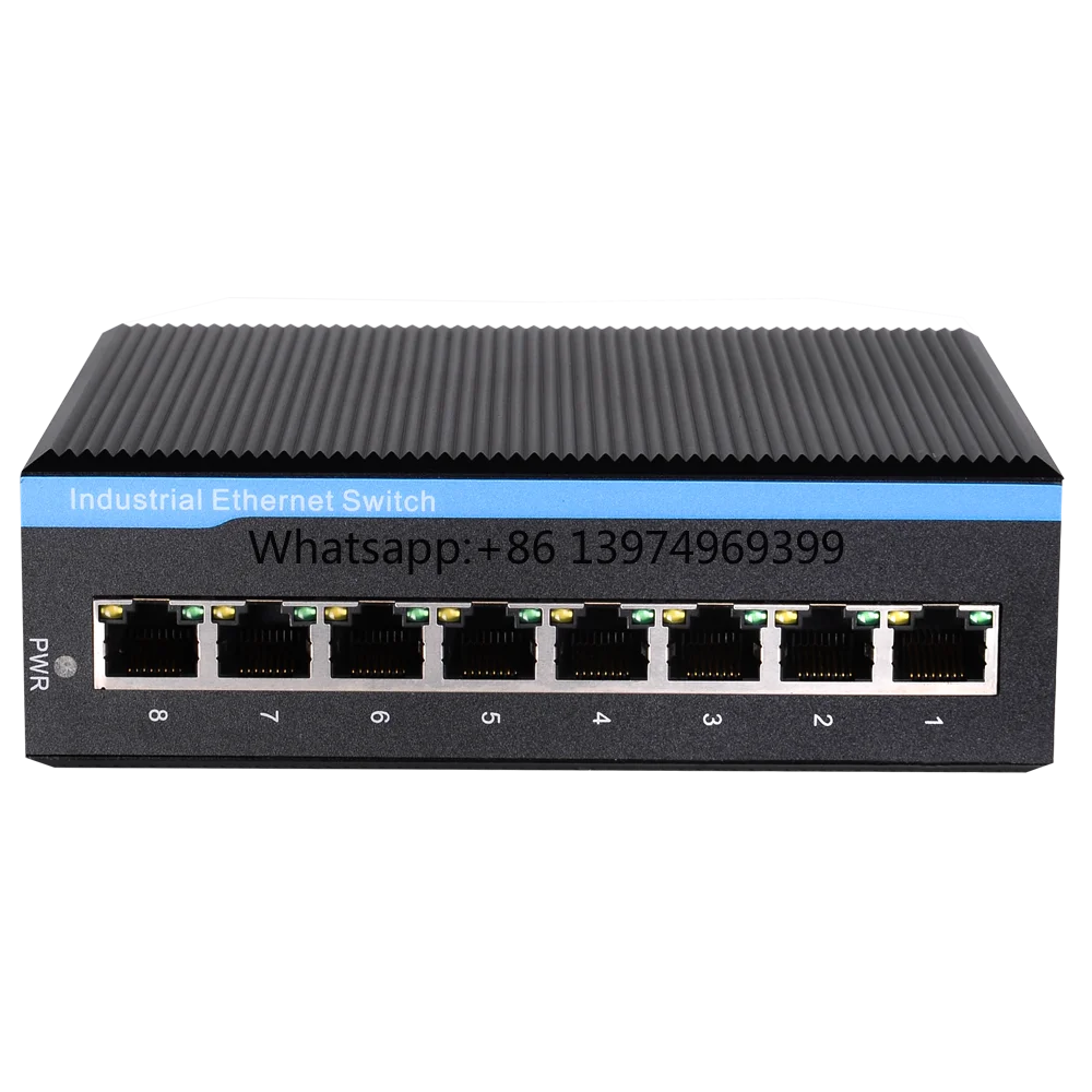 10/100/1000M Gigabit 8 Port 12v-36vdc Industrial Ethernet Switch