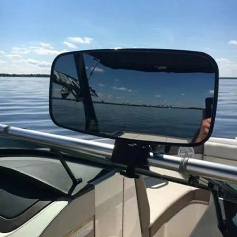 Fast Boat Motorboat Rearview Mirror Large Field Of View Side Mirror Auxiliary Wide-Angle Lens