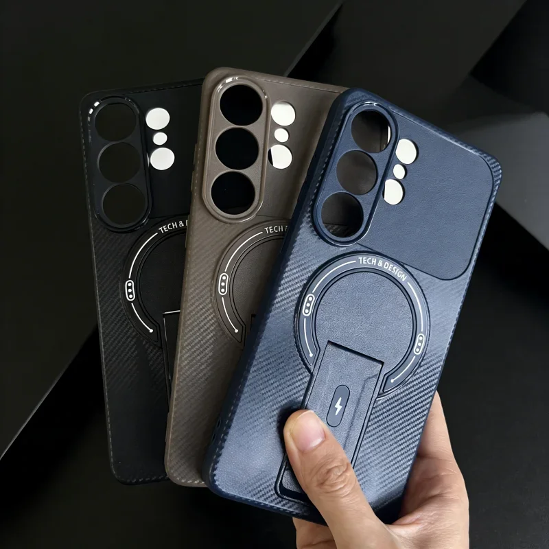 Magnetische Halterung Handyhülle für Samsung S26 Ultra S25 Edge S24 FE S23 S22 Plus A35 A36 A52 A54 A16 A15 A14 A07 A06 Cover