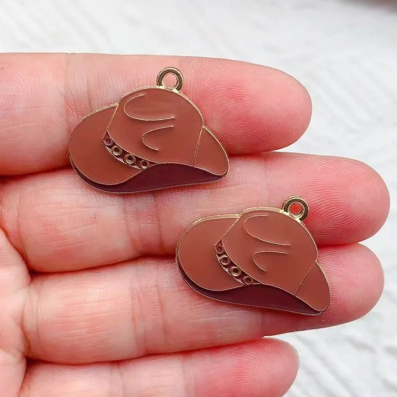 10pcs Cowboy Boot Hat Gun Scarf Cow Charm for Jewelry Making Enamel Necklace Earring Pendant Diy Accessories Gold Plated