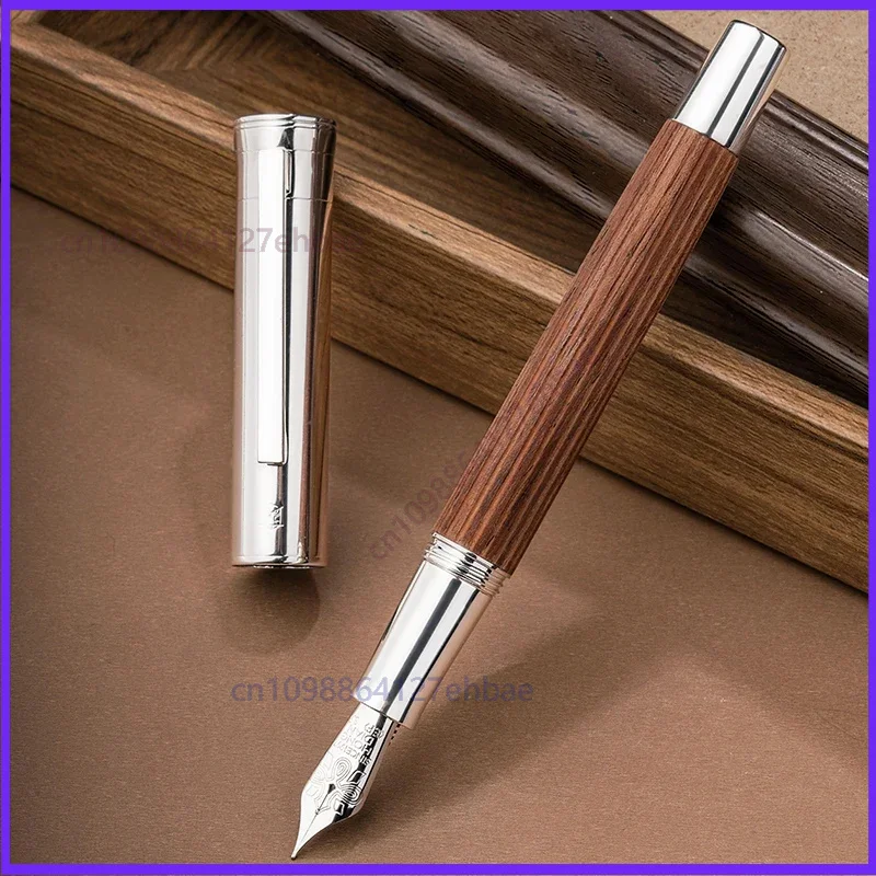 for-hongdian-1866-wooden-fountain-pen-long-nib-flexible-tip-vintage-calligraphy-gift-for-students-teachers-professionals