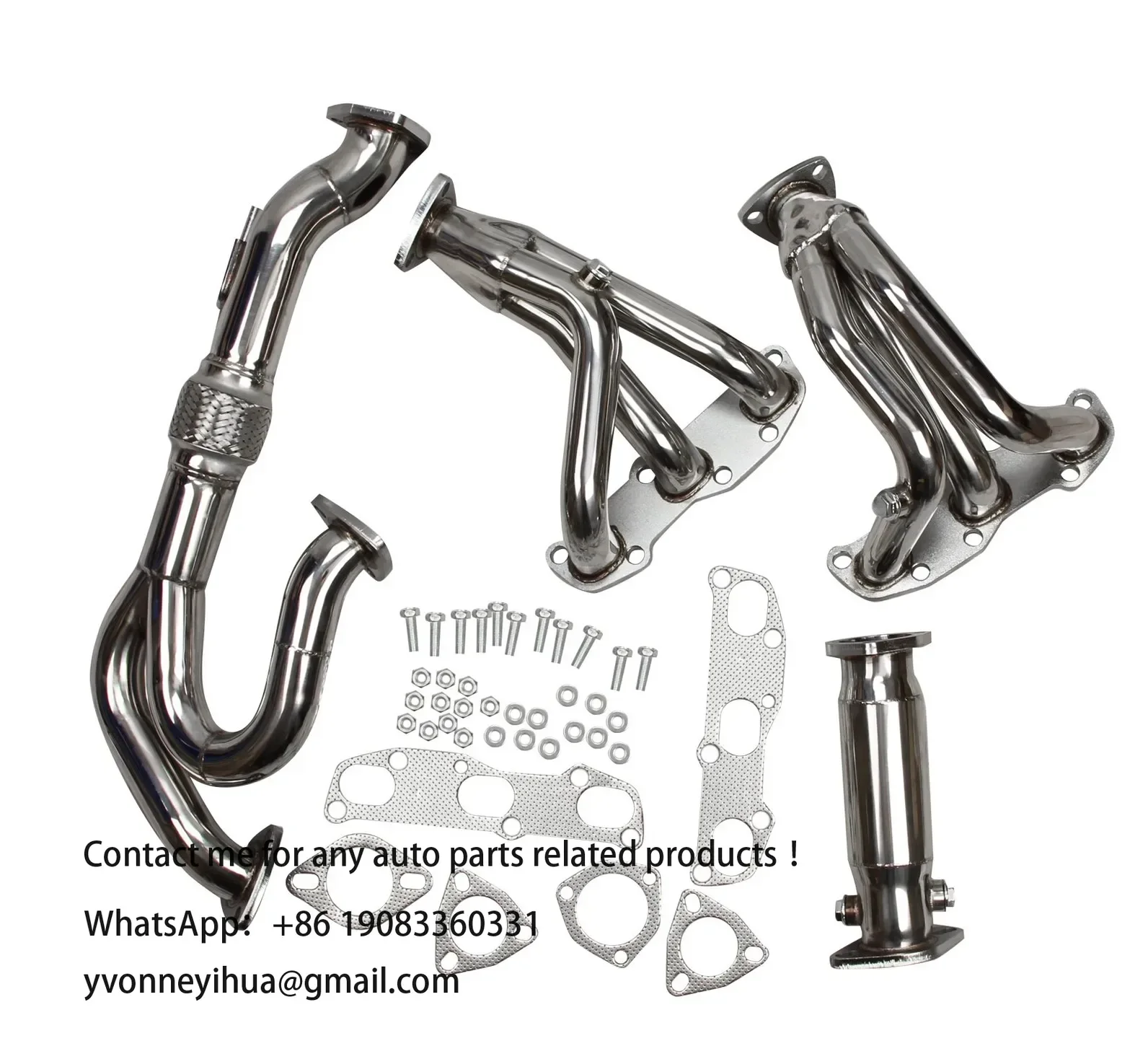 Stainless Steel Exhaust Manifold Header for VQ35DE V6   FITS Nissan Altima 3.5L