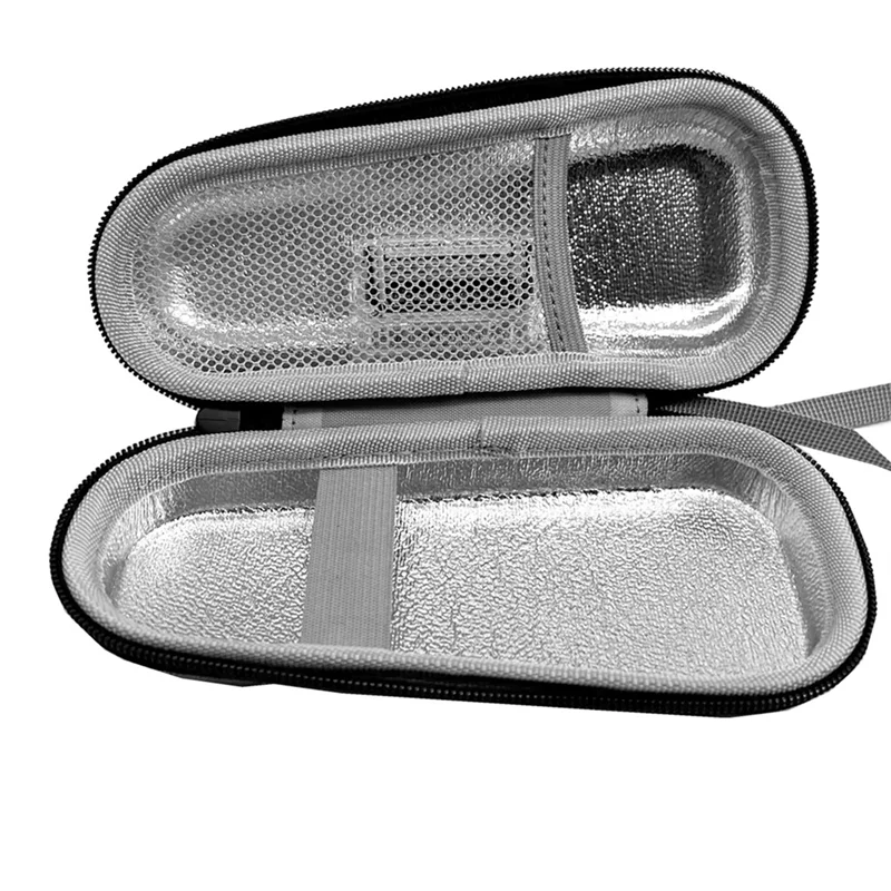 

Ящик для хранения бритвы, водонепроницаемый дорожный чехол для бритвы из ЭВА с сетчатым карманом/сумка для бритвы на молнии, виброустойчивая для бритвы Gillette