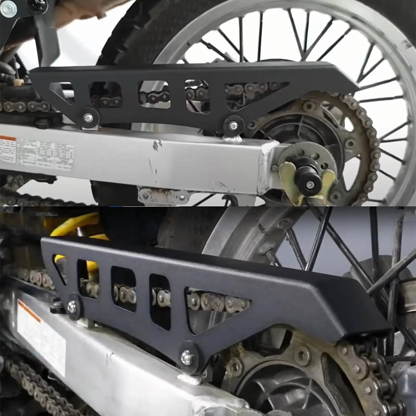 

Motorcycle Chain Guard Wear Resistant Metal Protector Cover for Suzuki DR650S 2015 2024 Easy Install