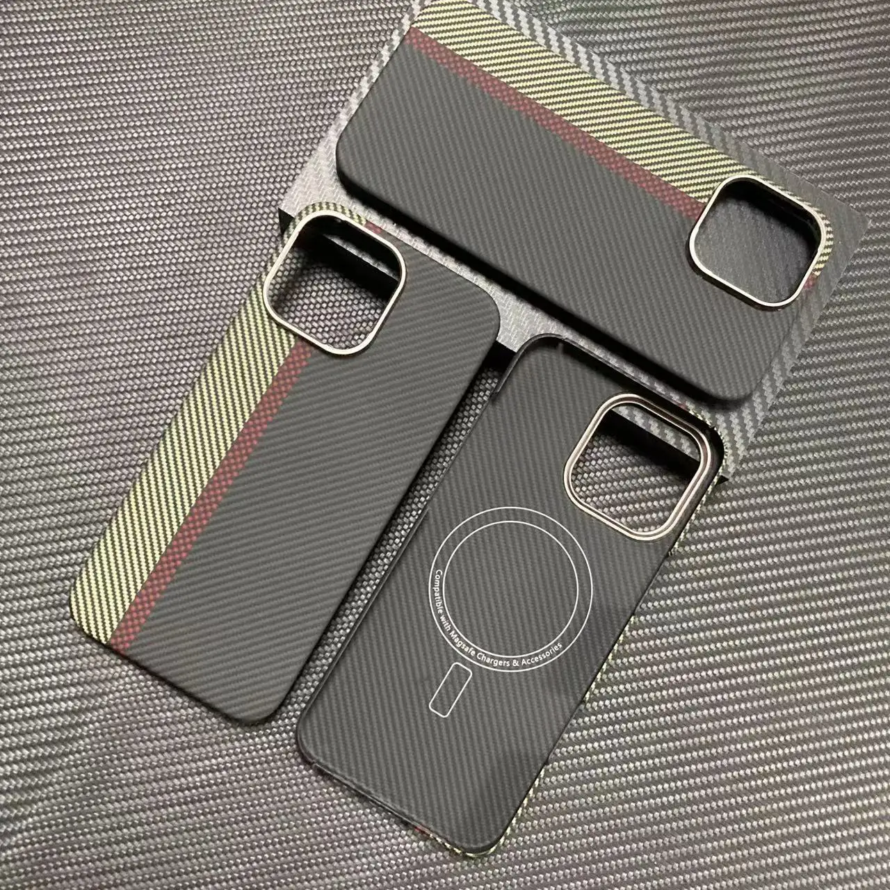 

Kevlar carbon fiber iphone 16Promax Kevlar aramid fiber material 16Pro iphone 16 magnetic protective case