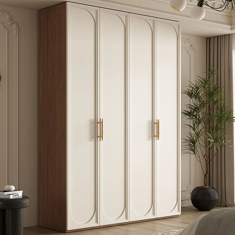 

Storage Nordic White Wardrobe Clothes Modern Luxury Apartment Bedroom Wardrobe Hotel Furniture Shelf Wooden Ropero Furnitures