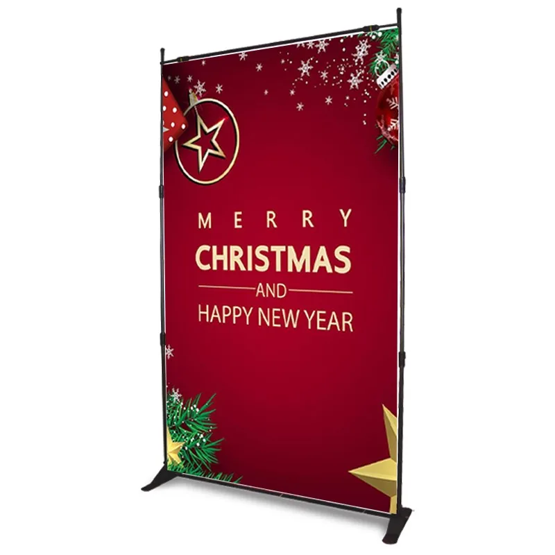 Retractable Adjustable Large Back Wall Banner Stand Step & Repeat Banner Stand Portable Background/Wedding Party Media Wall