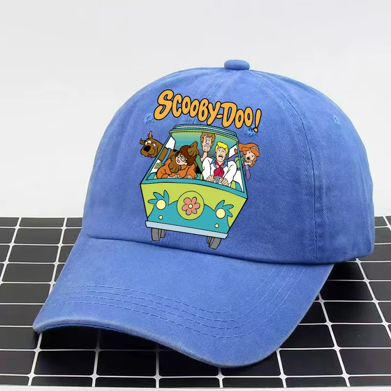Boné de beisebol da moda Scooby Doo para homens e mulheres, boné com estampa de desenho animado Scooby, chapéu de verão masculino e feminino, estilo hip hop, com proteção solar.