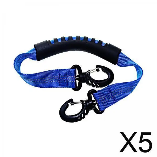 

5xRoller Skate Strap Carrying Ski Boots Carrier Strap for Outdoor Skating Kids blue