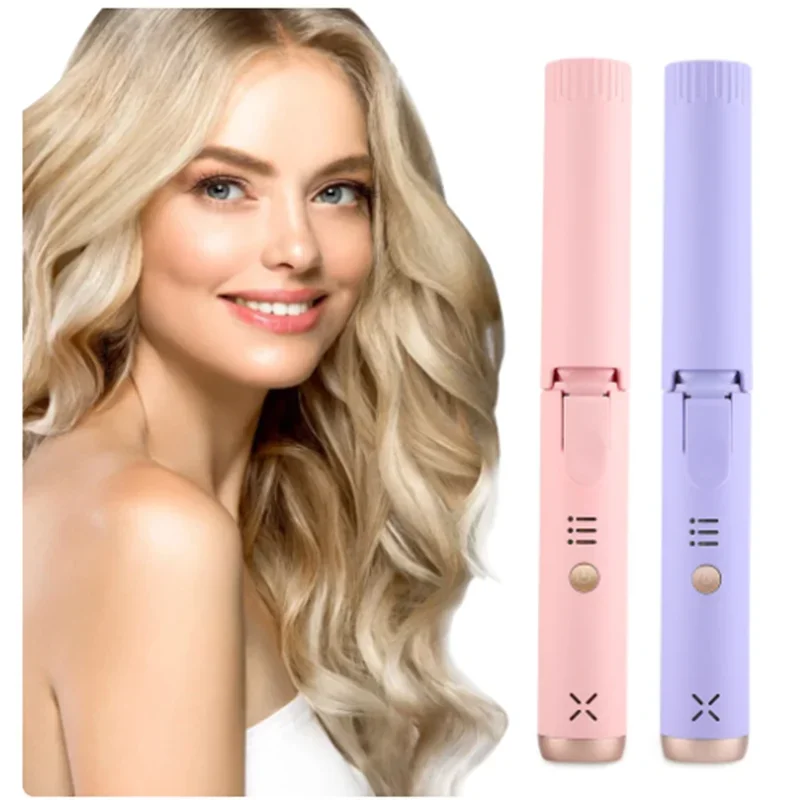 Cordless curling iron portable hair styling tools professional styling hair beauty perm shaping hair fl uffer shaped miniature