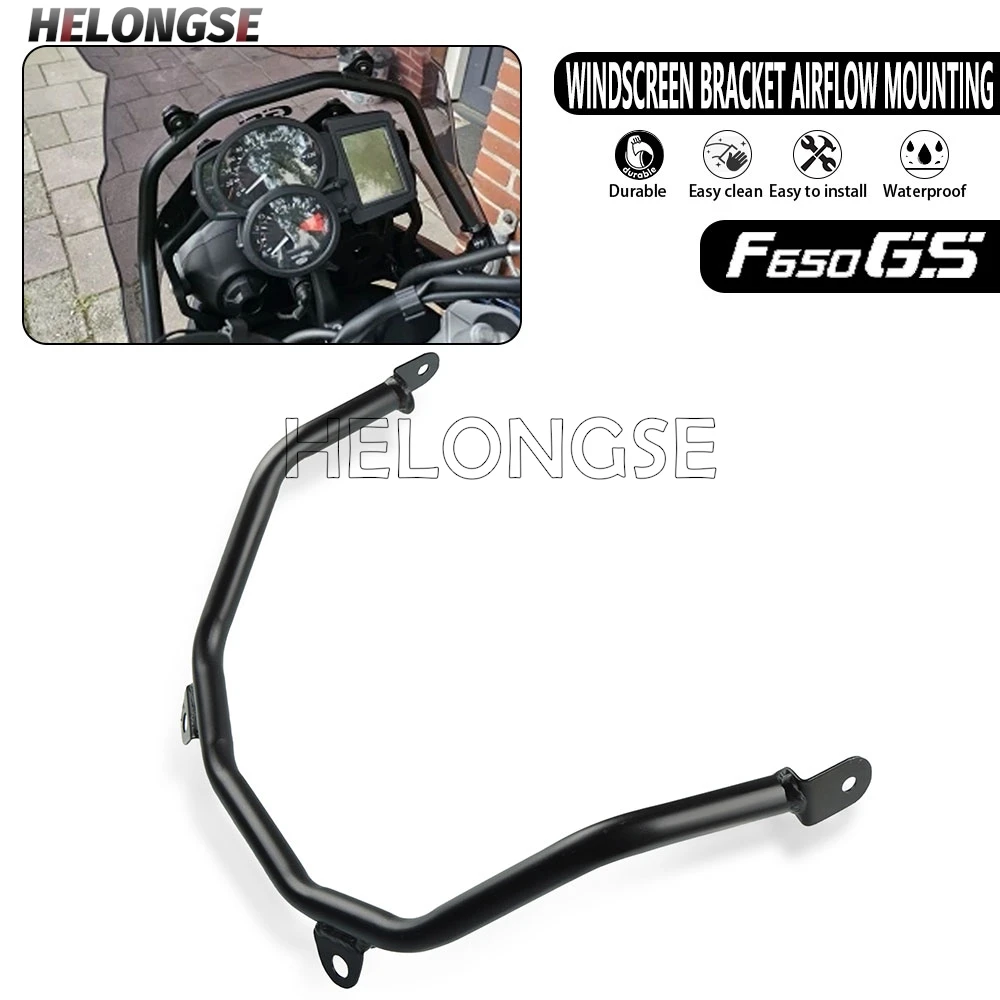 

Windshield Support WindScreen Bracket Airflow Mounting For BMW F650GS F800GS F 650 800 GS 2008-2017 2016 2015 2014 F650 F800 GS