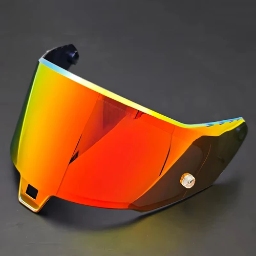 Imagen 2 del producto Visera de casco R10 para Alpinestars Supertech R10, visera para casco de motocicleta, gafas chapadas, lente de repuesto plateada y roja