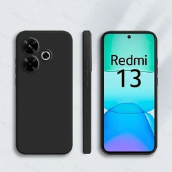 Xiaomi Redmi 13 için Kılıf Kapak Redmi 13 4G Yumuşak Orijinal Sıvı Silikon Şeker Renk Case Arka Redmi 13 Kılıf 6.79 inç
