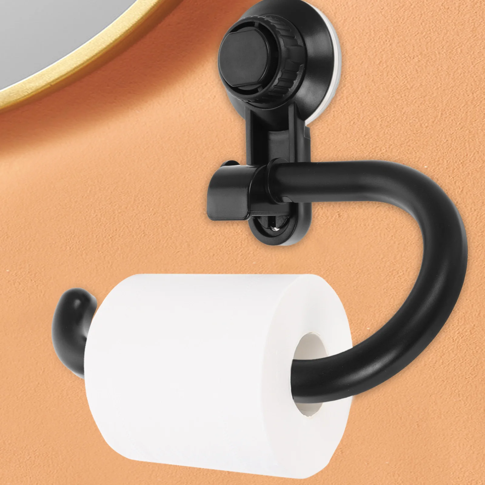 Suction Cup Paper Towel Holder Toilet Tissue Toiletry Cups for Bathroom Portable Hook