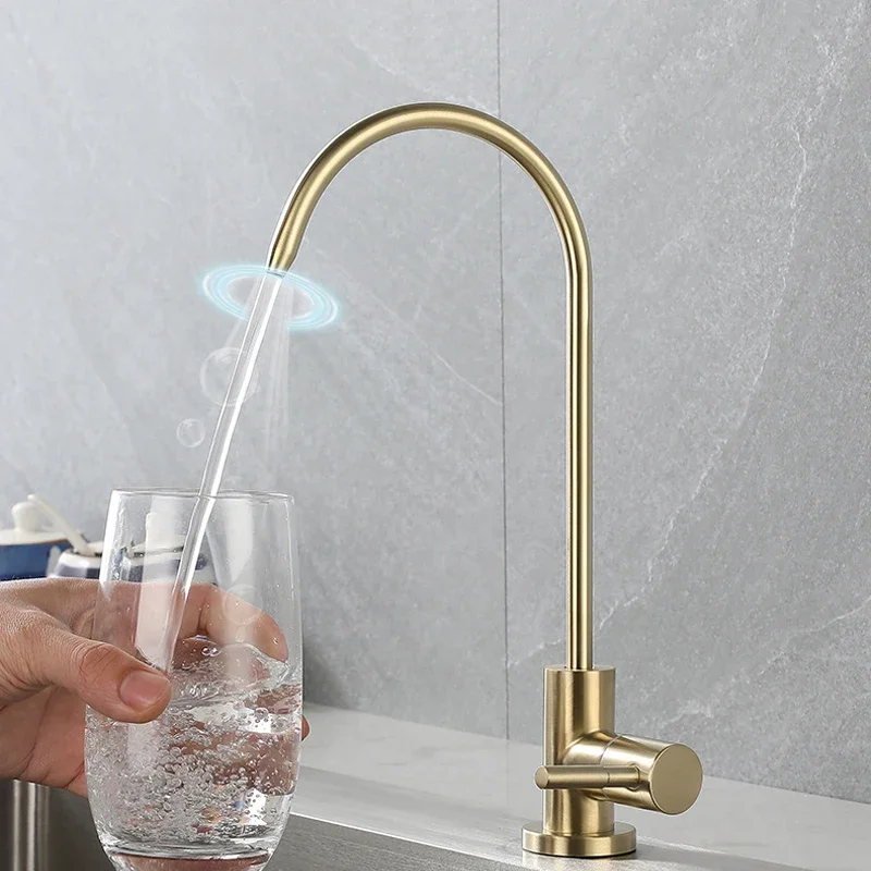 Stainless Steel Kitchen Water Filter Faucet Drinking Water Tap Reverse Osmosis Drinking Water Filter Sink Tap Kitchen Accessory