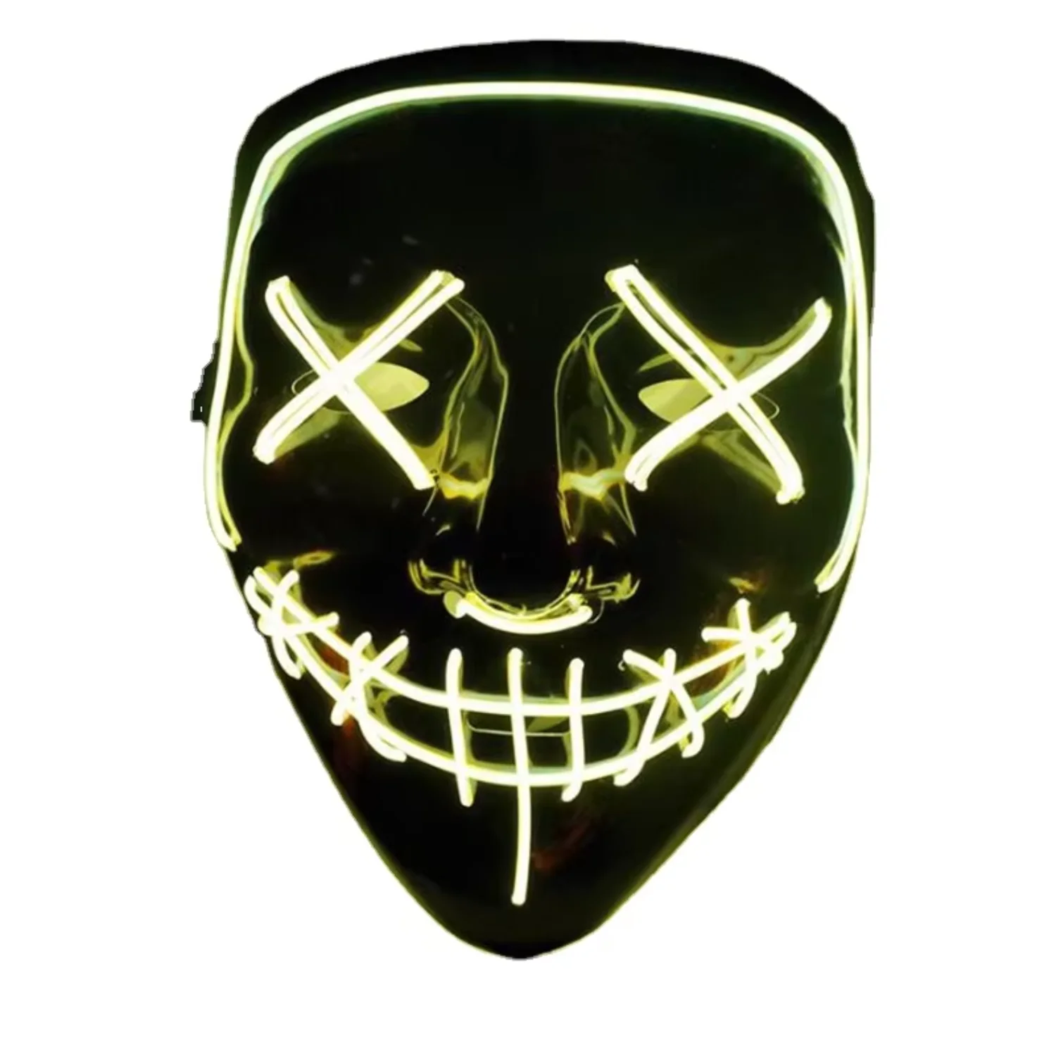 

Halloween Carnival Party Rave Masquerade Mask Led Light Up Neon Wire Mask For Festival Parties