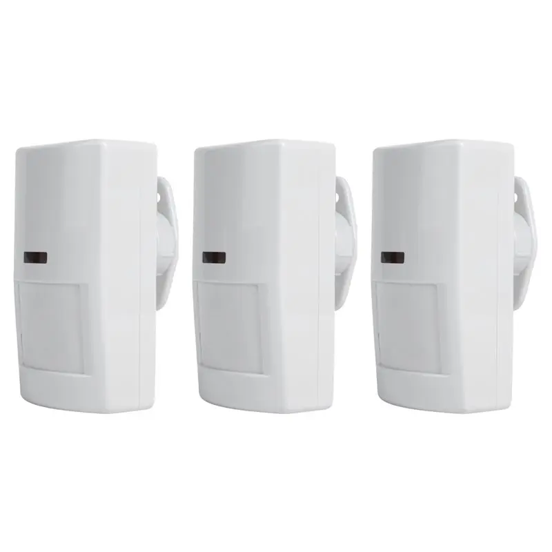 

AS62 3PCS 12V Wired Passive Infrared PIR Motion Detector Burglar Alarm 20KG Pet-Proof For Home Security Alarm System
