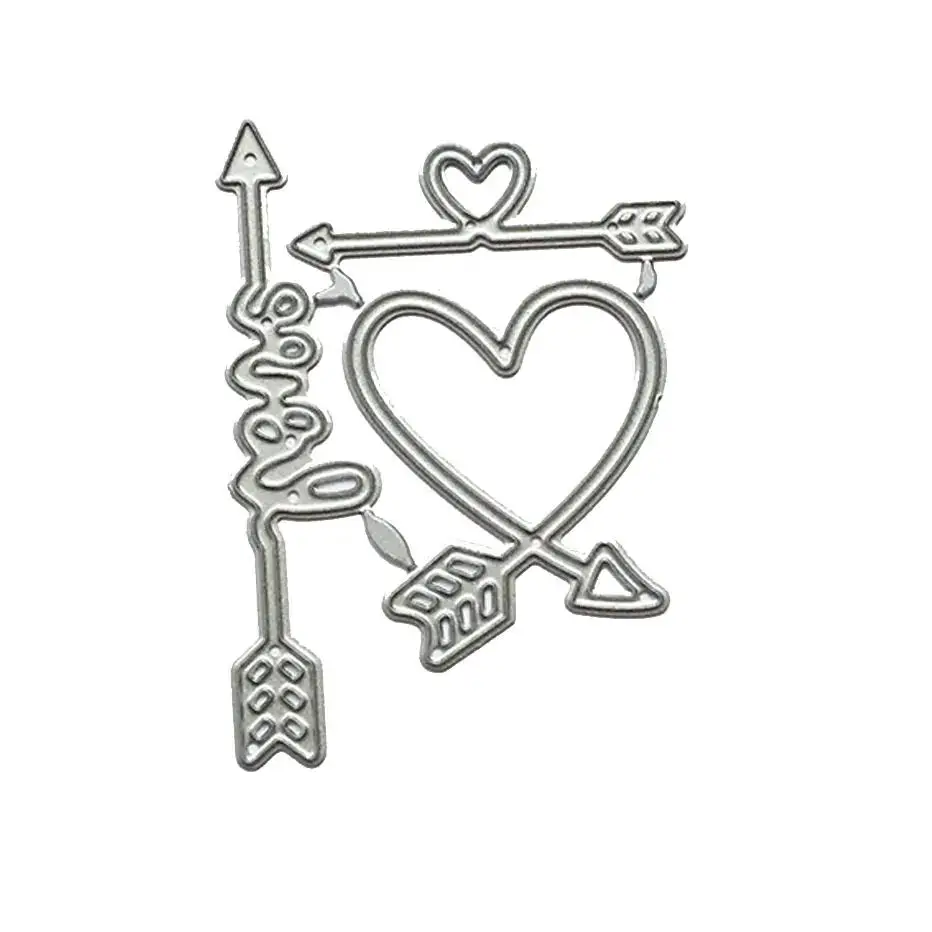 

Arrow love heart Scrapbook Cutting Dies clearance hot sale DIY Paper gift Card Making metal craft