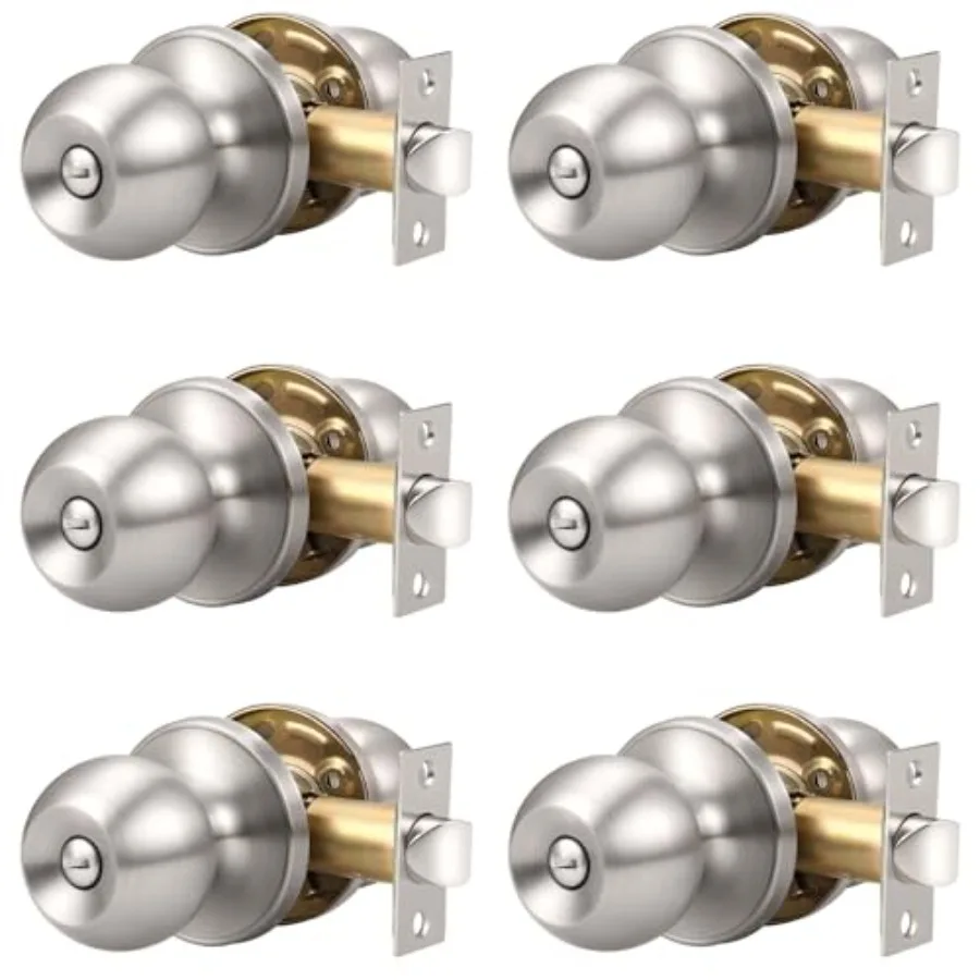 Bedroom/Bathroom Door Knobs Privacy Door Sets Hardware Interior Ball Shap Door Handles